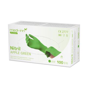 "Medi-Inn Classic" Handschuhe, Nitril puderfrei apfelgrün "Nitril Apple Green" Größe XL
