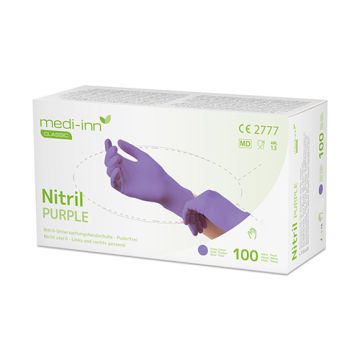 "Medi-Inn Classic" Handschuhe, Nitril puderfrei lila "Nitril Purple" Größe M