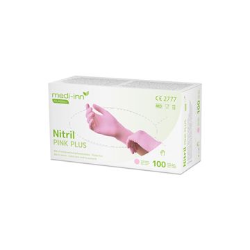"Medi-Inn Classic" Handschuhe, Nitril puderfrei pink "Nitril Pink Plus" Größe M