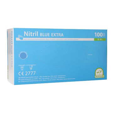 "Medi-Inn" Handschuhe Nitril puderfrei blau "Blue Extra" Größe L