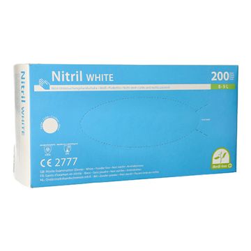 "Medi-Inn" Handschuhe, Nitril puderfrei "White" weiss Größe L