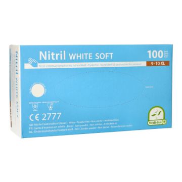 "Medi-Inn" Handschuhe Nitril puderfrei "White Soft" weiss Größe XL