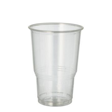 Kaltgetränkebecher, PLA "pure" 0,25 l Ø 7,8 cm · 11 cm glasklar mit Schaumrand