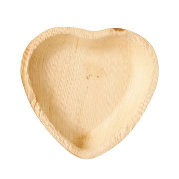Teller, Palmblatt "pure" 15,5 cm x 3 cm "Herz"