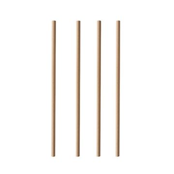 Trinkhalme, Papier "pure" Ø 6 mm · 20 cm braun