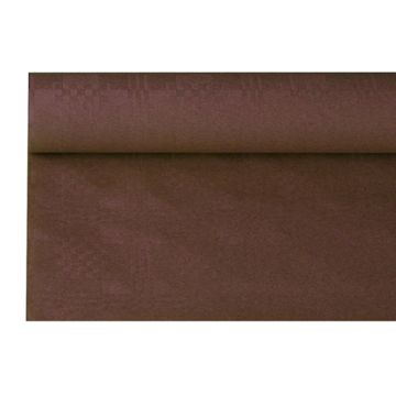 Papiertischtuch mit Damastprägung 6 m x 1,2 m braun