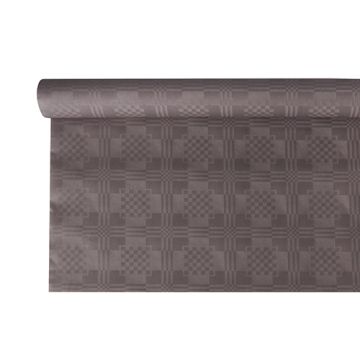 Papiertischtuch mit Damastprägung 6 m x 1,2 m grau