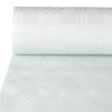 Papiertischtuch mit Damastprägung 100 m x 1 m weiss