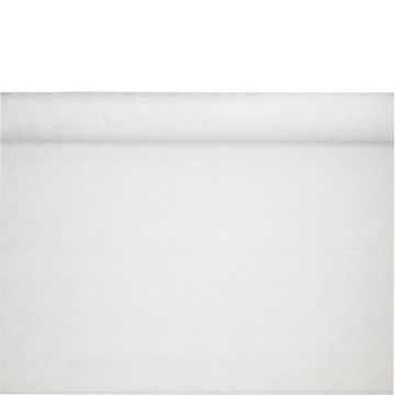 Papiertischtuch mit Damastprägung 25 m x 1 m weiss