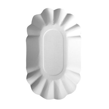 Schalen, Pappe "pure" oval 9 cm x 16 cm x 3 cm weiss