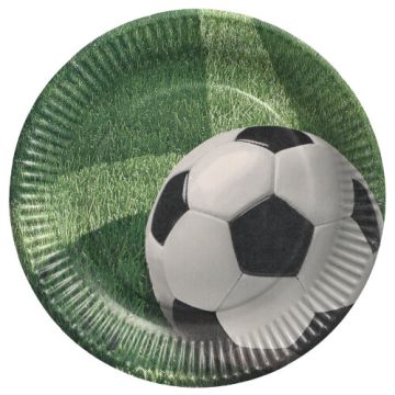 Teller, Pappe rund Ø 23 cm "Football"