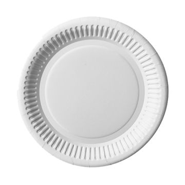 Teller, Pappe "pure" rund Ø 20 cm weiss