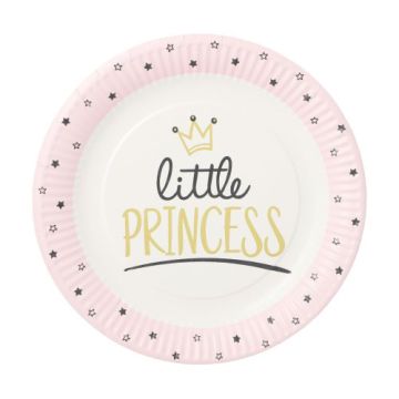 Teller, Pappe rund Ø 23 cm "Little Princess"