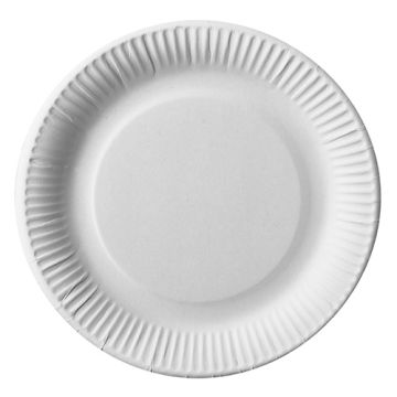 Teller, Pappe "pure" rund Ø 23 cm weiss