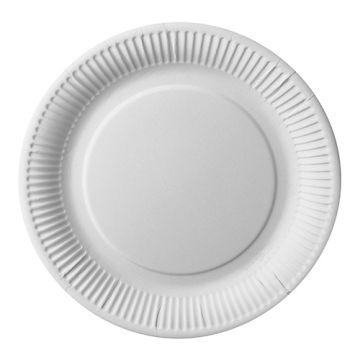 Teller, Pappe "pure" rund Ø 26 cm weiss