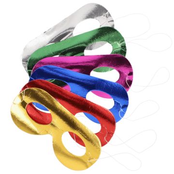 Gesichtsmasken farbig sortiert "Metallic"