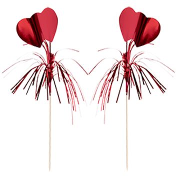 Deko-Picker 22 cm rot "Amore"