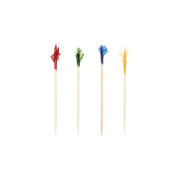 Deko-Picker 6,8 cm farbig sortiert "Frills"
