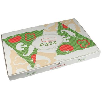 Pizzakartons, Cellulose "pure" eckig 40 cm x 60 cm x 5 cm