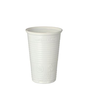 Trinkbecher, PP 0,2 l Ø 7,03 cm · 9,9 cm weiss