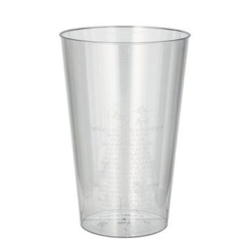 Trinkbecher, PS 0,4 l Ø 9 cm · 13 cm glasklar