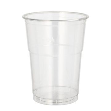 Trinkbecher R-PET 0,4 l Ø 9,5 cm · 12,3 cm glasklar