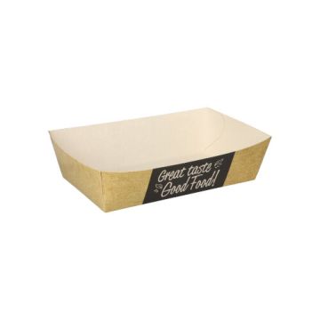Pommes-Frites-Trays "pure" 3,5 cm x 7 cm x 12 cm "Good Food" mittel
