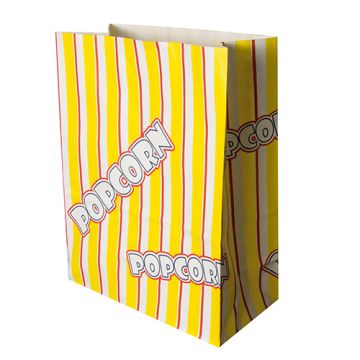 Popcorn Tüten, Pergament-Ersatz 4,5 l 24,5 cm x 19 cm x 9,5 cm "Popcorn" fettdicht