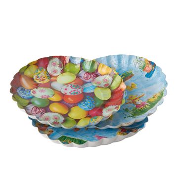 Präsentierschalen-Ostern rund Ø 23 cm · 2,5 cm Ostern sortiert