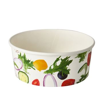 Salatschalen, Pappe "To Go" 750 ml Ø 15 cm · 6 cm "Salad"