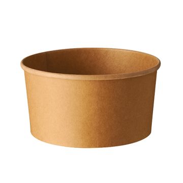 Salatschalen, Pappe rund 1000 ml Ø 15 cm · 7,5 cm braun