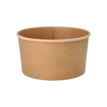 Salatschalen, Pappe rund 1000 ml Ø 15 cm · 7,5 cm braun