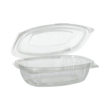 Feinkost- und Salatschalen mit Klappdeckeln, PLA "pure" 375 ml 4,8 cm x 16,1 cm x 13,2 cm
