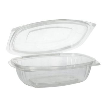 Feinkost- und Salatschalen mit Klappdeckeln, PLA "pure" 750 ml 6,6 cm x 20,5 cm x 16,8 cm