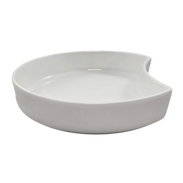 Schale Porzellan Halbmond 450 ml Ø 18 cm · 3,5 cm weiss "Ano"