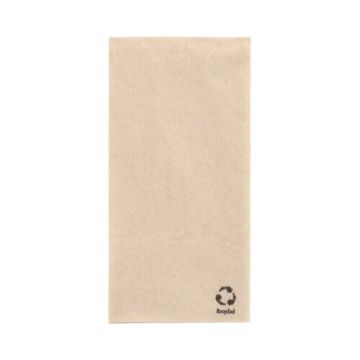 Servietten, 1-lagig 1/8-Falz 33 cm x 33 cm natur aus recyceltem Papier