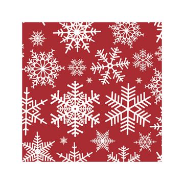 Servietten, 3-lagig 1/4-Falz 25 cm x 25 cm "Snöstjärnor"