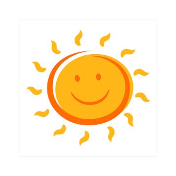 Servietten, 3-lagig 1/4-Falz 25 cm x 25 cm "Here comes the Sun"