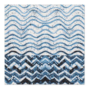Servietten, 3-lagig 1/4-Falz 33 cm x 33 cm "Crazy Waves"