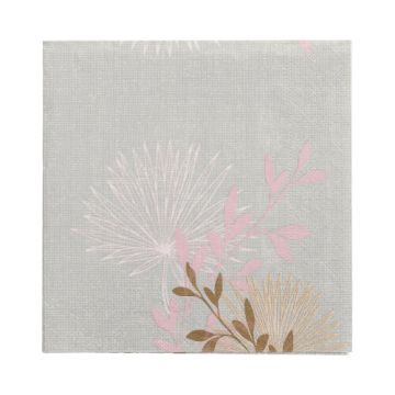 Servietten, 3-lagig 1/4-Falz 33 cm x 33 cm "Flora"