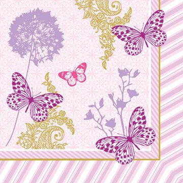 Servietten, 3-lagig 1/4-Falz 40 cm x 40 cm "Charlene"