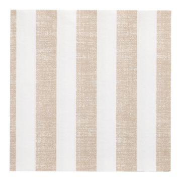 Servietten "ROYAL Collection" 1/4-Falz 40 cm x 40 cm sand "Lines"