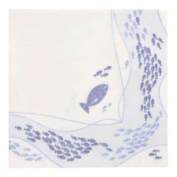 Servietten "ROYAL Collection" 1/4-Falz 40 cm x 40 cm "Fish"