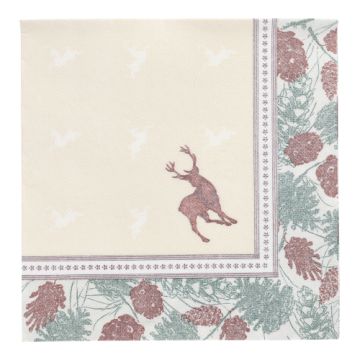Servietten "ROYAL Collection" 1/4-Falz 40 cm x 40 cm "Majestic Deer"