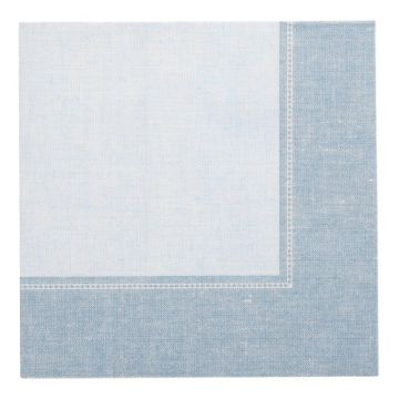 Servietten "ROYAL Collection" 1/4-Falz 40 cm x 40 cm arktikblau "Linum"