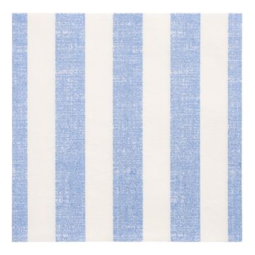 Servietten "ROYAL Collection" 1/4-Falz 40 cm x 40 cm blau "Lines"