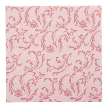 Servietten "ROYAL Collection" 1/4-Falz 40 cm x 40 cm bordeaux "Damascato"
