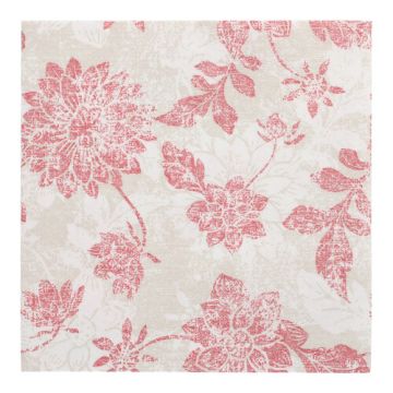 Servietten "ROYAL Collection" 1/4-Falz 40 cm x 40 cm bordeaux "Flowers"