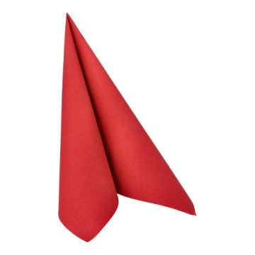 Servietten "ROYAL Collection" 1/4-Falz 40 cm x 40 cm bordeaux in Papierverpackung