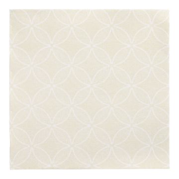 Servietten "ROYAL Collection" 1/4-Falz 40 cm x 40 cm champagner "Circle Flowers"